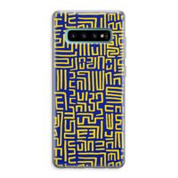 Majorelle Blue Print: Samsung Galaxy S10 Plus Transparant Hoesje