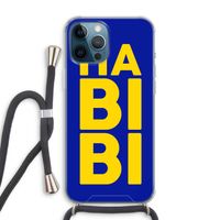 Habibi Blue: iPhone 12 Pro Max Transparant Hoesje met koord