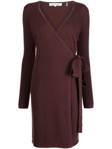 DVF Diane von Furstenberg robe-portefeuille Linda à col v - Marron