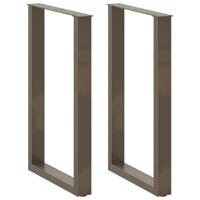 Bartafelpoten 2 st U-vormig 60x(90-91) cm staal naturel