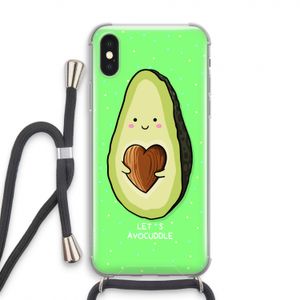 Avocuddle: iPhone X Transparant Hoesje met koord