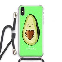 Avocuddle: iPhone X Transparant Hoesje met koord