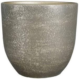 Mica Decorations Plantenpot - zwart en goud - terracotta -39x36cm