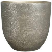 Mica Decorations Plantenpot - zwart en goud - terracotta -39x36cm - thumbnail