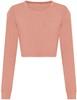 Just Cool JT016 Women´s Long Sleeve Cropped T - Dusty Pink - S