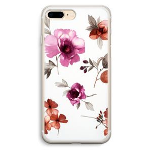 Geschilderde bloemen: iPhone 7 Plus Transparant Hoesje