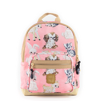 Pick & Pack Fun Rugzak S Cute Animals Coral - thumbnail