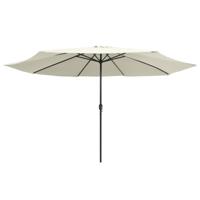 The Living Store Parasol Collection - Tuinparasol 400x267 cm - UV-beschermend polyester - Zandwit