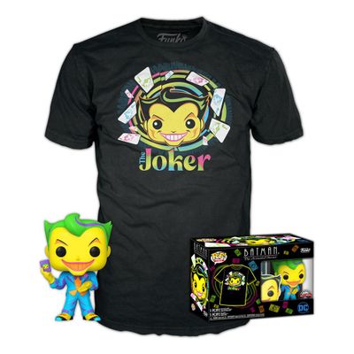 DC Comics POP! & Tee Box Joker (BKLT) Size XL DC Comics POP! & Tee Box Joker (BKLT) Size XL