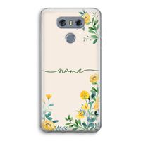 Gele bloemen: LG G6 Transparant Hoesje