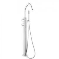 Crosswater Kai Lever staande badkraan thermostatisch 97.7cm met handdouche chroom KL418TFC Crosswater Kai Lever staande badkraan thermostatisch 97.7cm met handdouche chroom KL418TFC