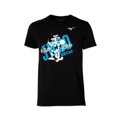 Mizuno Judo Heritage Tee JNR - Zwart