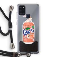 S(peach)less: Samsung Galaxy A21s Transparant Hoesje met koord