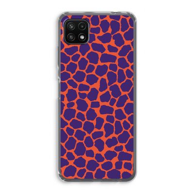 Purple Giraffe: Samsung Galaxy A22 5G Transparant Hoesje
