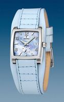 Horlogeband Festina F16181-C Onderliggend Leder Lichtblauw 17mm