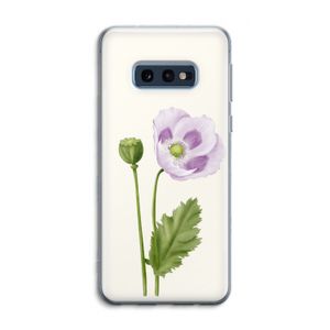 Purple poppy: Samsung Galaxy S10e Transparant Hoesje