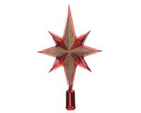 Decoris Kerst Piek Kunststof Kerstrood 6.5x14.5x25.5 cm - thumbnail