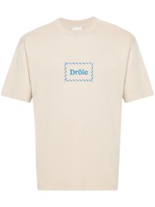 Drôle De Monsieur t-shirt Le Rose en coton - Marron