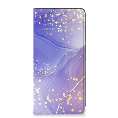 Bookcase voor Samsung Galaxy A21s Watercolor Paars Bookcase voor Samsung Galaxy A21s Watercolor Paars