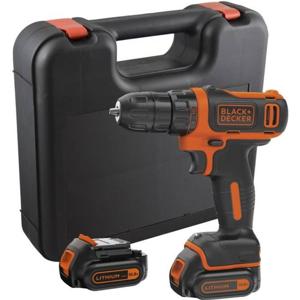 Black & Decker BDCDD12KB-QW boor Zonder sleutel Zwart, Oranje