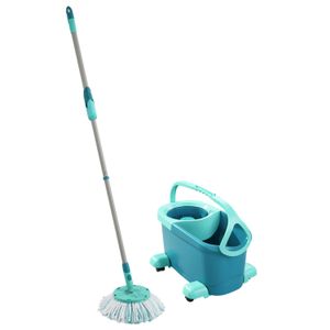 Leifheit Clean Twist Disc Mop Ergo - Dweil set compleet systeem met wieltjes - 6 L