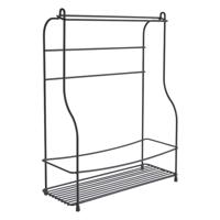 Metaltex Keukenrek 33x42x12 cm Zwart/Metaal Metaltex Keukenrek 33x42x12 cm Zwart/Metaal