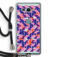 Skew Blush 3: Sony Xperia XZ2 Compact Transparant Hoesje met koord
