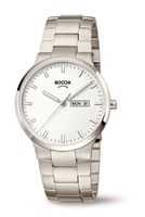 Boccia 3649-01 Horloge Titanium zilverkleurig-wit 39 mm