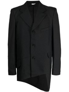 Comme des Garçons Homme Deux blazer en laine à carreaux - Noir