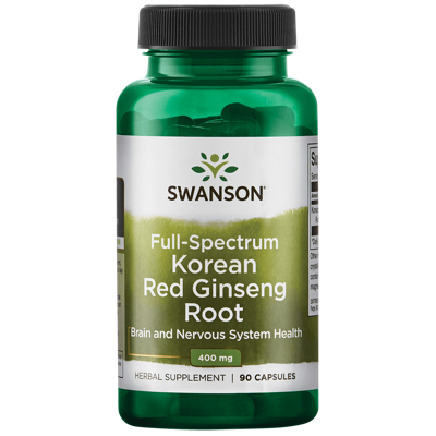 Full Spectrum Korean Red Ginseng 400mg | Swanson | 90ct