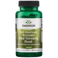 Full Spectrum Korean Red Ginseng 400mg | Swanson | 90ct