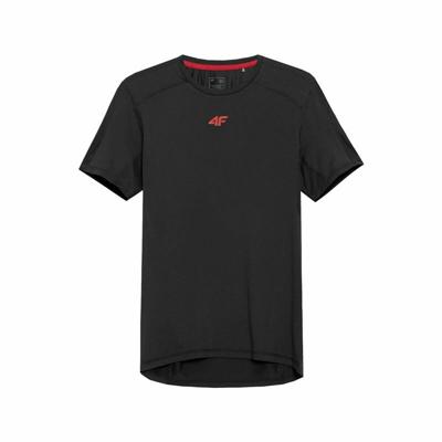 Heren-T-Shirt met Korte Mouwen 4F TSMF019 Zwart - Maat: M