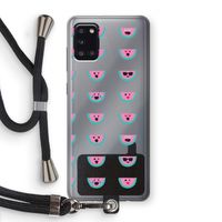 Smiley watermeloenprint: Samsung Galaxy A31 Transparant Hoesje met koord Smiley watermeloenprint: Samsung Galaxy A31 Transparant Hoesje met koord