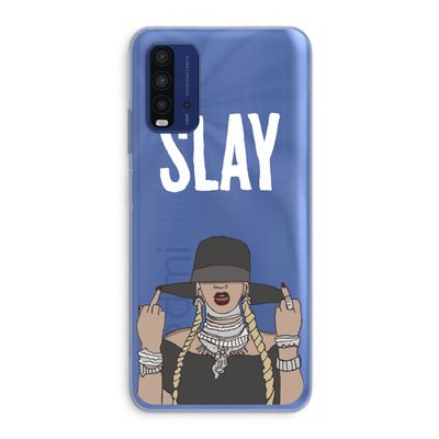 Slay All Day: Xiaomi Redmi 9T Transparant Hoesje