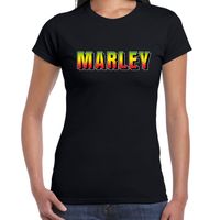 Marley / reggae muziek fun t-shirt zwart voor dames 2XL  - - thumbnail