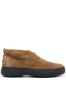 Tod's bottines W.G. Desert en daim - Marron