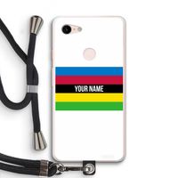 WK Wielrennen: Pixel 3 XL Transparant Hoesje met koord