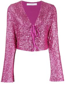 In The Mood For Love blouse Ruddy Solid brodée de sequins - Rose