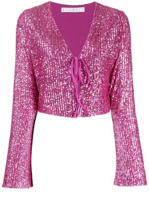 In The Mood For Love blouse Ruddy Solid brodée de sequins - Rose