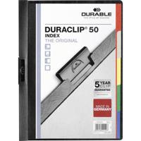 Durable DURACLIP® INDEX 50 223401 DIN A4 Zwart