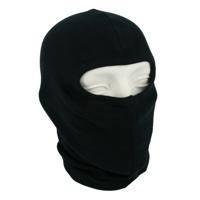 Eengaats helm bivakmuts - zwart - one size - balaclava dun