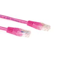 ACT IB7307 U/UTP CAT6A Patchkabel Roze - 7 meter