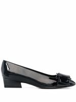 Ferragamo ballerines à boucles - Noir
