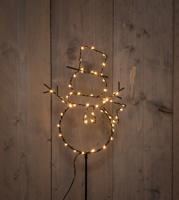 B.O.T. Outdoor Black Snowman On Stick 23X100 cm56Led Classic - Annas collection