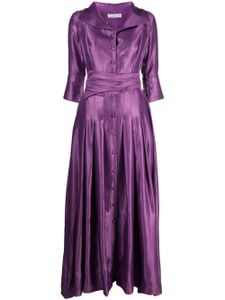 Baruni robe plissée Divine à coupe longue - Violet