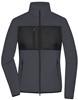 James & Nicholson JN1311 Ladies´ Fleece Jacket - /Carbon/Black - M