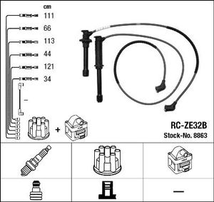 Bougiekabelset RCZE32B