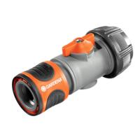 GARDENA 02943-20 Gardena - Schlauchkupplung Kunststof Reguleerstop 19 mm (3/4) Ø
