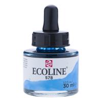 Ecoline • vloeibare waterverf fles 30ml hemelsblauw (cyaan) 578