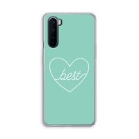 Best heart pastel: OnePlus Nord Transparant Hoesje Best heart pastel: OnePlus Nord Transparant Hoesje